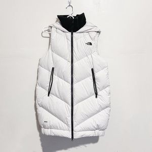 The North Face puffer long vest